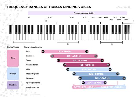 Human Voice Frequency Range Chart