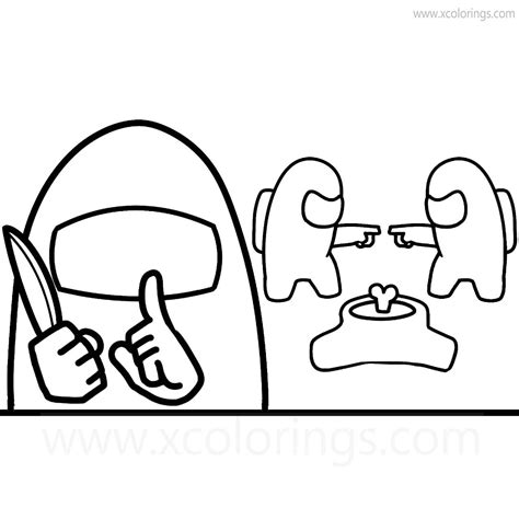 Humanized Among Us Coloring Pages