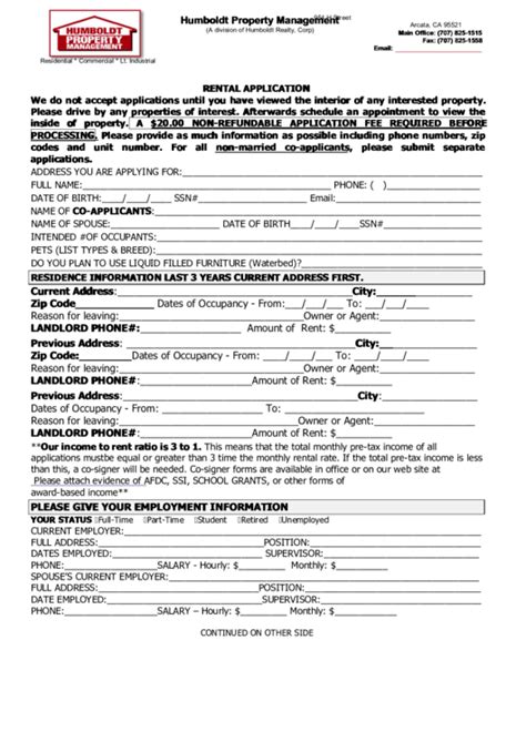 Humboldt's Property Management Application - Streamline Your Rental Business with Ease!