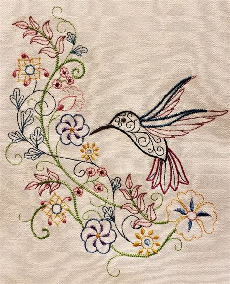 Hummingbird Embroidery Pattern