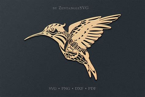 Download Hummingbird Mandala Animal DXF Files