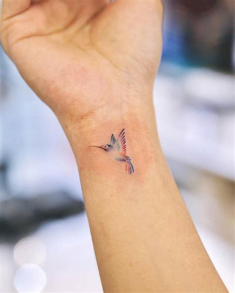 Hummingbird Tattoo On Wrist