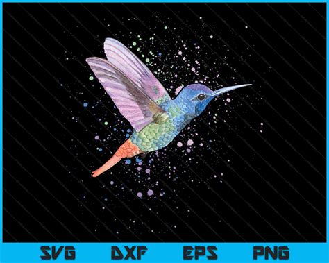 Download Hummingbird Watercolor SVG File - SVG Design Creativefabrica DXF Files
