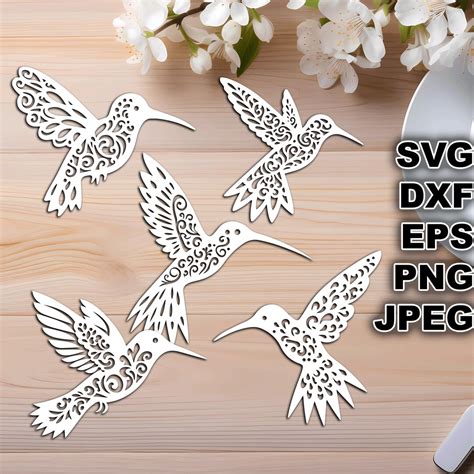 Download Hummingbirds Cricut SVG DXF Files