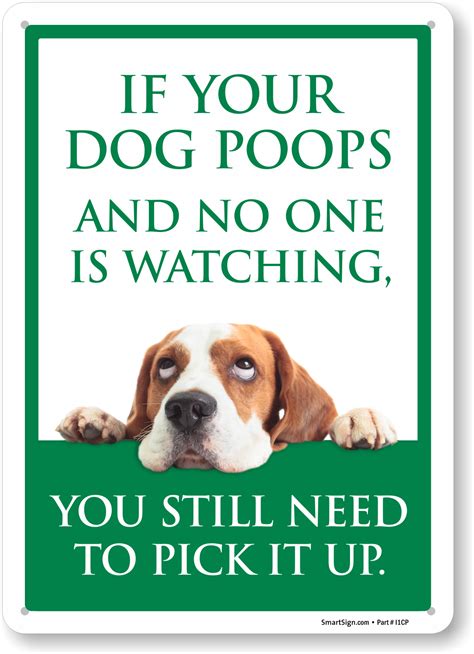 Humorous Dog Poop Signs Funny Dog Poop Signs