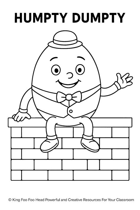 Humpty Dumpty Coloring Page