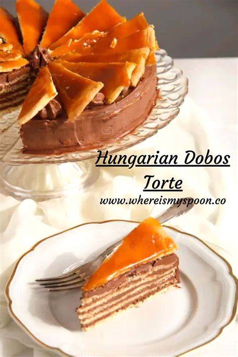 Hungarian Dobos Torte Cake Recipe - Chefinoz