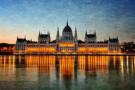 Hungarian Parliament Building reflection
