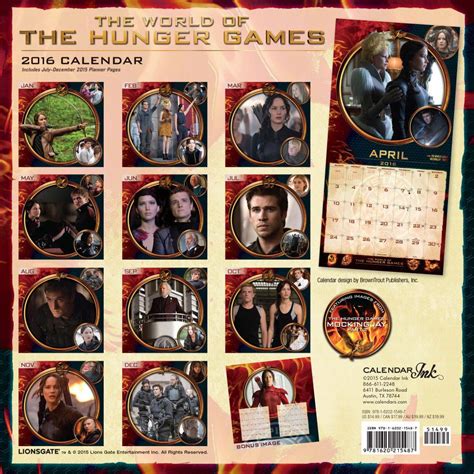 Hunger Games Calendar