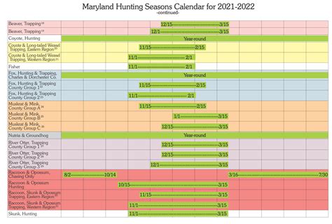 Hunting Calendar Md
