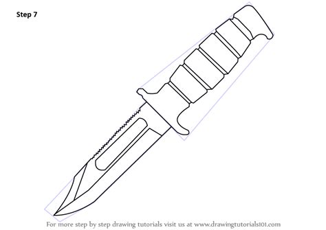 Hunting Knife Drawing