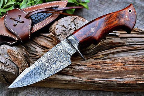 Hunting Knife In Damascus