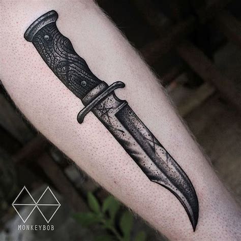 Hunting Knife Tattoo