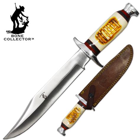 Hunting Knife With Bone Handle