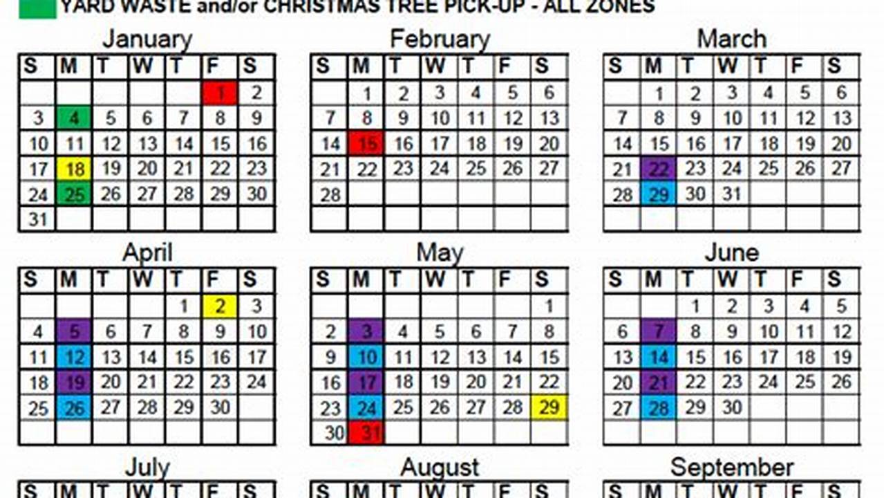 Huntington Trash Calendar 2025