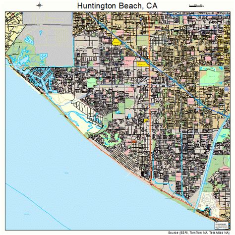 Huntington Beach Ca Street Map