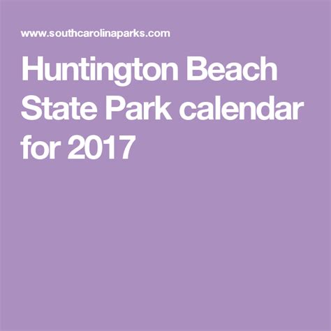 Huntington Beach Calendar