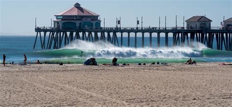 Huntington Beach spring tide
