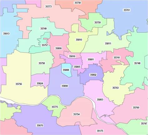 Huntsville Al Zip Code Map Maping Resources