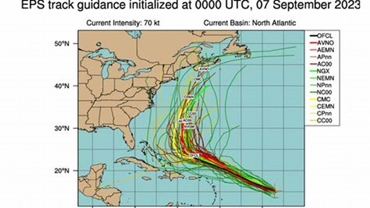 Hurricane Lee 2025 Path Spaghetti Models