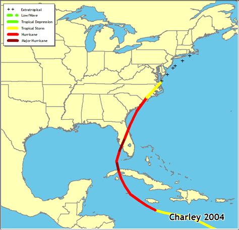 The Dark Knight of Devastation: Tracing the Treacherous Path of Hurricane Charley 2004
