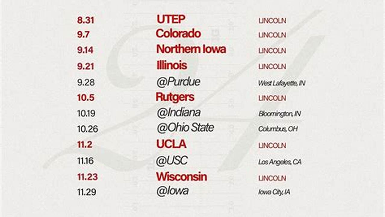 Huskers Football Spring Game 2024 Dates