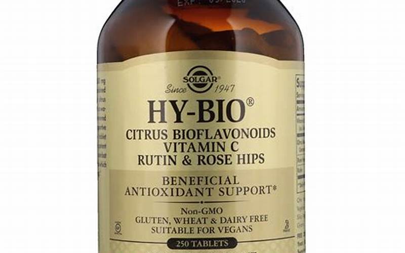Hy-Bio Bioflavonoid Complex With Vitamin C Rose Hips And Rutin