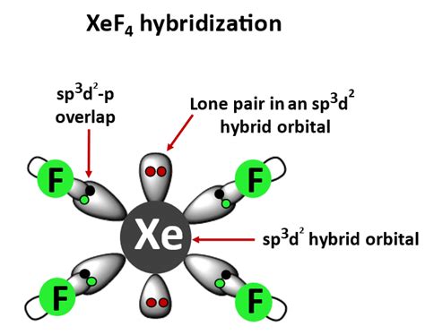 Hybridization of XeF4