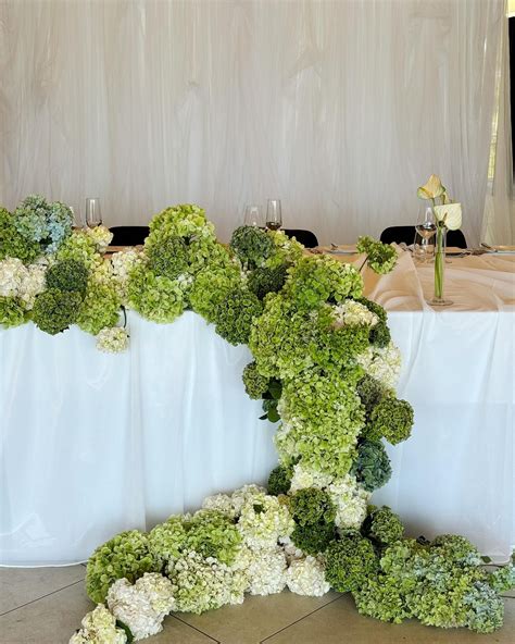 Hydrangea Bouquet Table Breakdown