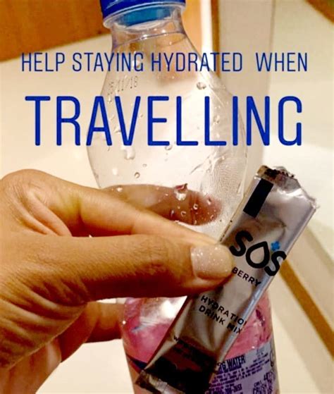 Hydration while travelling