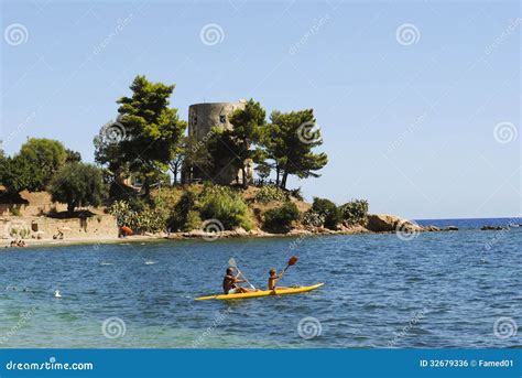 Hydrobike on Sardinian Sea