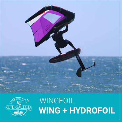 Wingfoiling on a Hydrofoil