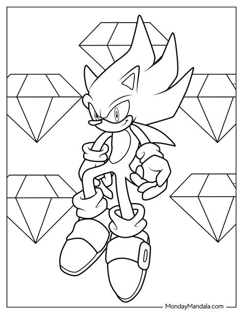 Hyper Sonic Coloring Pages
