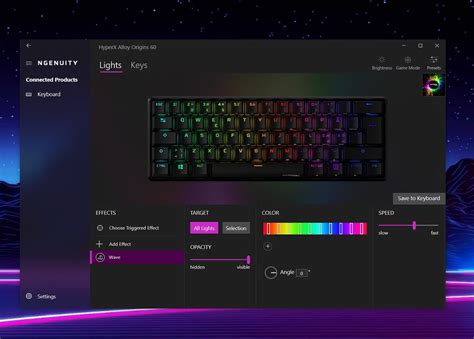 HyperX Alloy Origins 60 software