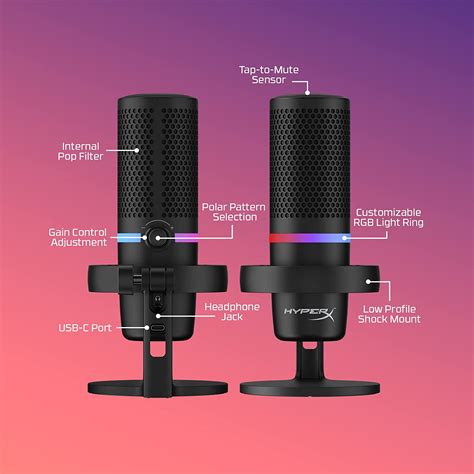 HyperX DuoCast mic has a neat tap-to-mute function