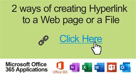 Hyperlink in Microsoft Office Applications