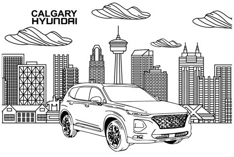 Hyundai Coloring Pages For Kids