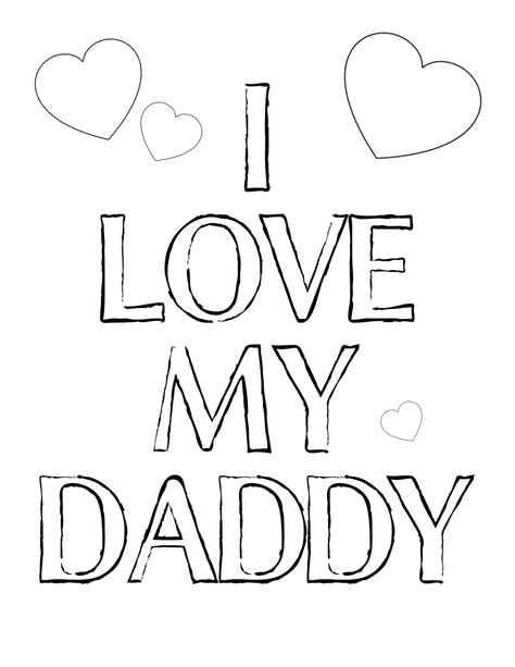 I Love You Daddy Printable