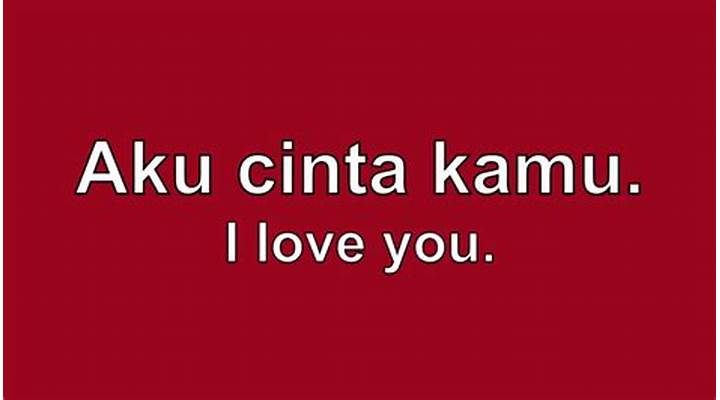 I Love You More In Indonesia