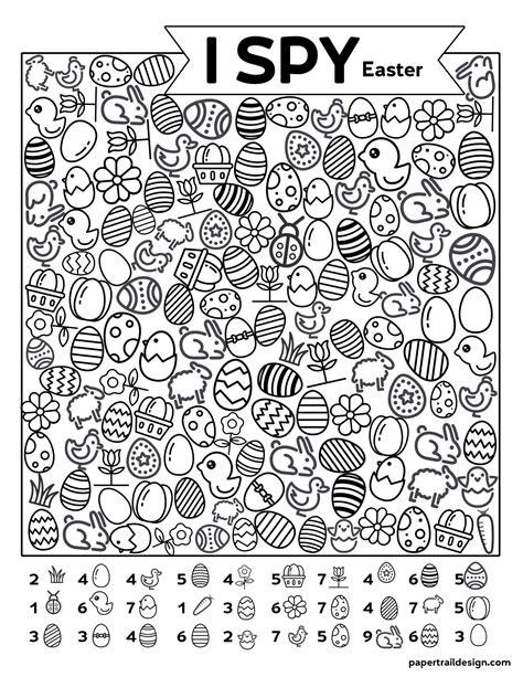 I Spy Easter Free Printable