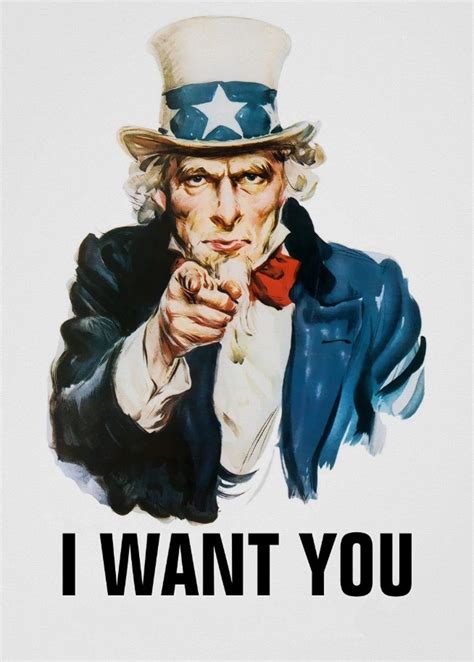 I Want You Uncle Sam Poster Template