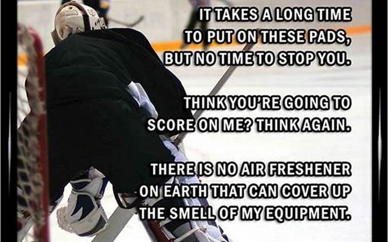 I'M A Goalie, Not A Skater Quote