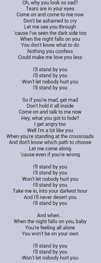 I'll Stand By You lyrics