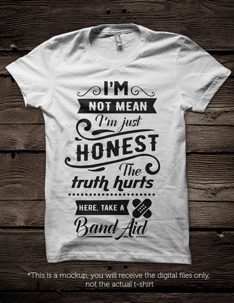 Download I'm Not Mean I'm Just Honest. the... SVG File - SVG Design Cricut SVG Free PSD Mockups