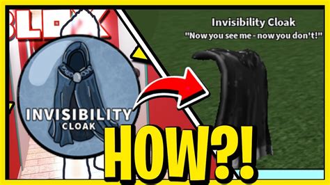 I\'ve been trying to make an invisibility cloak but it won\'t work. Is it 