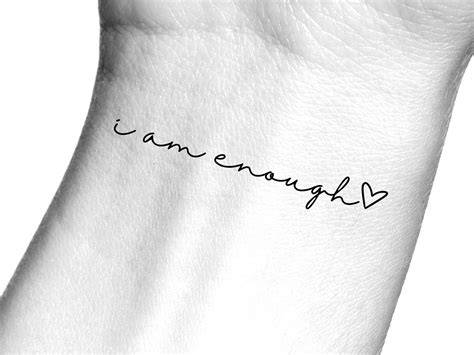 I Am Enough Tattoo