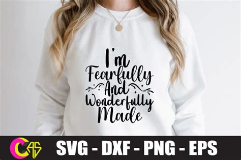 Download I Am Fearfully and Wonderfully Made -... SVG File - SVG Design Creativefabrica