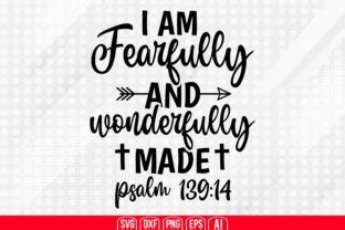 Download I Am Fearfully and Wonderfully Made -... SVG File - SVG Design Creativefabrica DXF Files