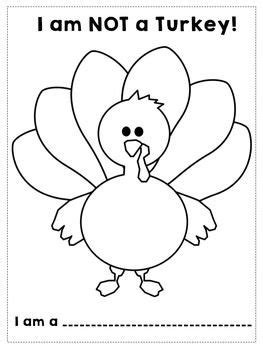 I Am Not A Turkey Printable