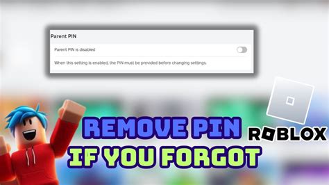 I Forgot the PIN – Roblox Support
